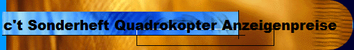 c't Sonderheft Quadrokopter Anzeigenpreise