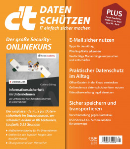 c’t Daten schützen